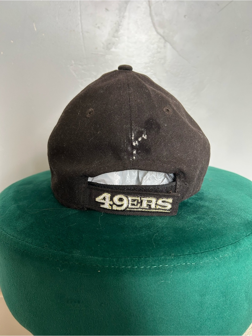 New Era 9FORTY San Francisco 49ers Mens Adjustable Strapback Hat Cap Black - Picture 2 of 7